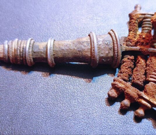 Przerwanie prac poszukiwawczych. Znaleziska świadczą o odkryciu pradawnego cmentarza! srebrna fibula