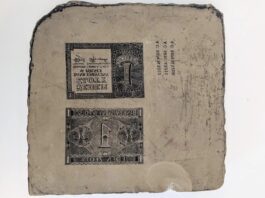 Matryca do fałszowania pieniędzy z II WŚ odnaleziona pod podłogą w BGK! matryca służąca do fałszowania pieniędzy