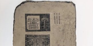 Matryca do fałszowania pieniędzy z II WŚ odnaleziona pod  podłogą w BGK! matryca służąca do fałszowania pieniędzy