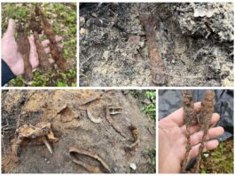 Poszukiwacze odkryli bogaty grób kultury przeworskiej (GALERIA) Grób ciałopalny odkrycie Stowarzyszenia Eksploracyjno-Historycznego Łowcy Historii Małopolska