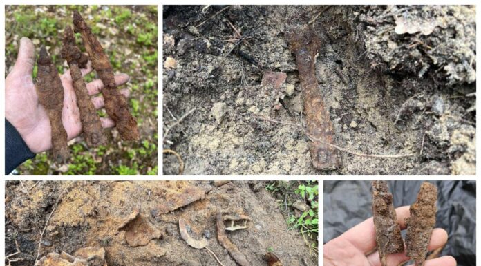 Poszukiwacze odkryli bogaty grób kultury przeworskiej (GALERIA) Grób ciałopalny odkrycie Stowarzyszenia Eksploracyjno-Historycznego Łowcy Historii Małopolska