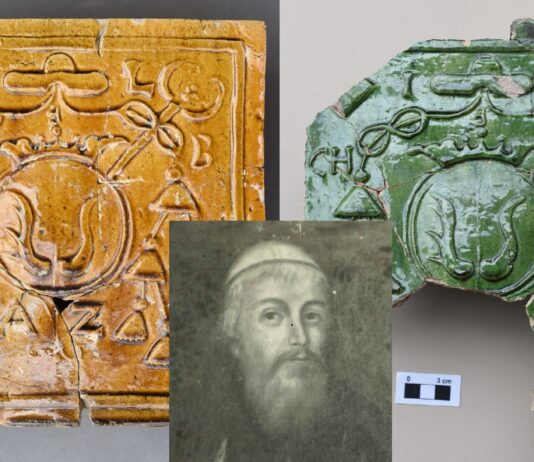 Unikatowe kafle piecowe z dawnego klasztoru Bazylianów w Chełmie Kafle piecowe biskupa Józefa Lewickiego z dawnego klasztoru Bazylianów w Chełmie fot. Lubelski Wojewódzki Konserwator Zabytków