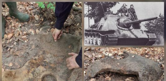 Niezwykłe odkrycie fragmentu wieżyczki obserwacyjnej dowódcy SU-85! (GALERIA) Odkrycie wieży obserwacyjnej SU-85