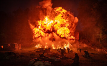 Twierdza Modlin 1939. Rekonstrukcja historyczna, która pozwoliła cofnąć się w czasie (GALERIA) Kulminacyjny wybuch na koniec wieczoru