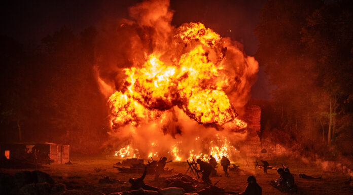 Twierdza Modlin 1939. Rekonstrukcja historyczna, która pozwoliła cofnąć się w czasie (GALERIA) Kulminacyjny wybuch na koniec wieczoru
