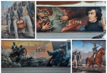 Historyczny mural na murze więzienia w Rawiczu (GALERIA) Mural więzienie w Rawiczu fot. Vinci Maluje