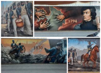 Historyczny mural na murze więzienia w Rawiczu (GALERIA) Mural więzienie w Rawiczu fot. Vinci Maluje