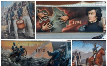 Historyczny mural na murze więzienia w Rawiczu (GALERIA) Mural więzienie w Rawiczu fot. Vinci Maluje