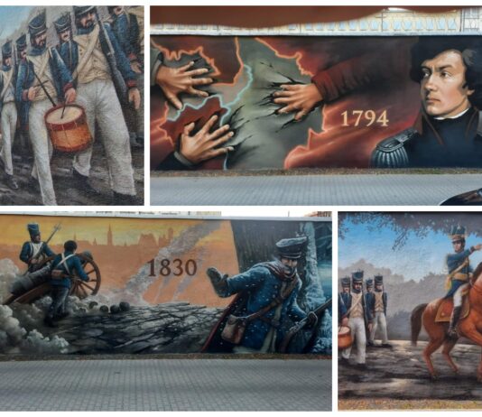 Historyczny mural na murze więzienia w Rawiczu (GALERIA) Mural więzienie w Rawiczu fot. Vinci Maluje