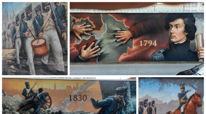 Historyczny mural na murze więzienia w Rawiczu (GALERIA) Mural więzienie w Rawiczu fot. Vinci Maluje