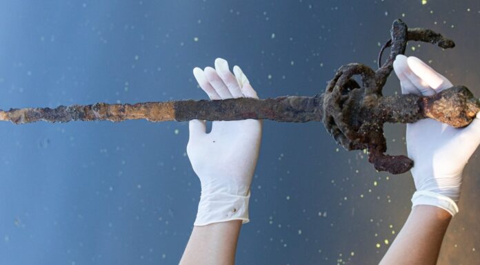 Wędkarz wyłowił z wody rapier charakterystyczny dla XVII wieku! Wyłowiony z wody rapier