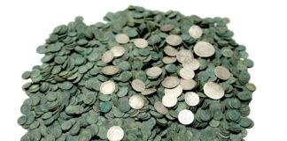 Skarb 5 tys. monet ukryty w płóciennej sakwie! (GALERIA) Skarb srebrnych monet odkryty pod Hrubieszowem