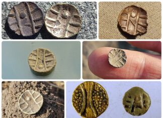 Niezwykle rzadkie celtyckie monety odkrywane pod Kaliszem (GALERIA) Monety celtyckie typu Kaliskiego fot. Stowarzyszenie DENAR Kalisz