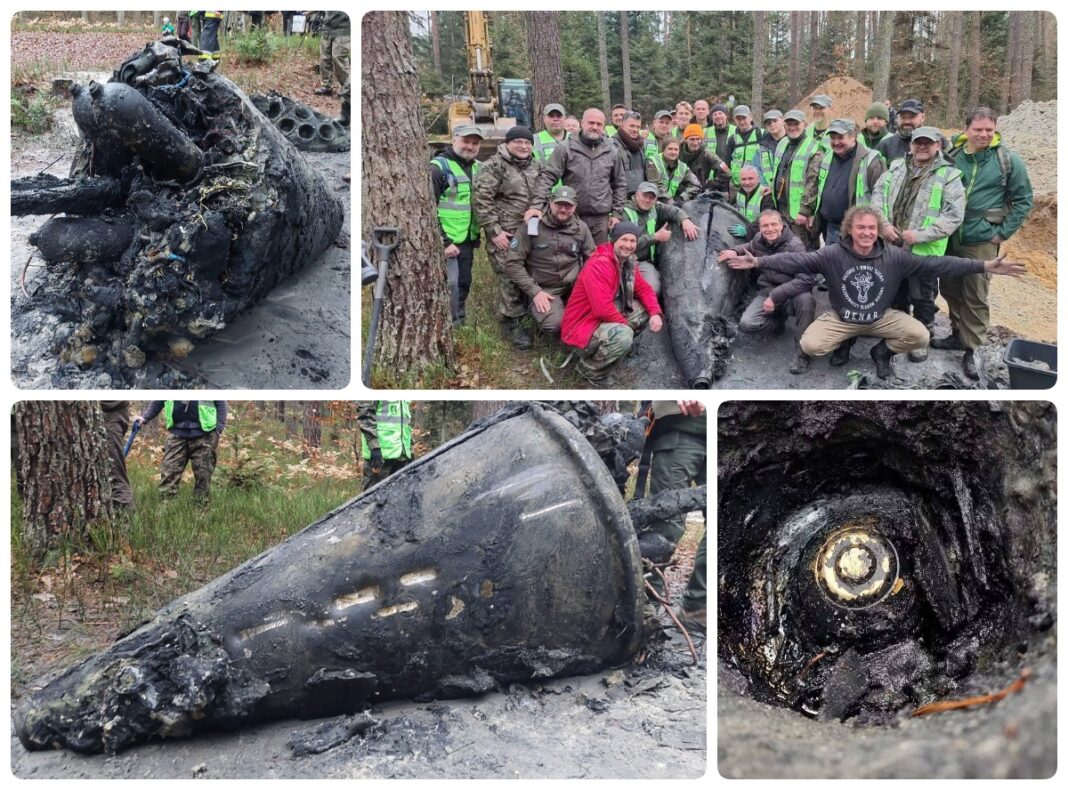 Rakieta V-2 odkryta we wsi Blizna na Podkarpaciu