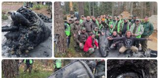 Fragmenty rakiety V-2 z czasów II wojny światowej odkryte na Podkarpaciu! (GALERIA) Rakieta V-2 odkryta we wsi Blizna na Podkarpaciu