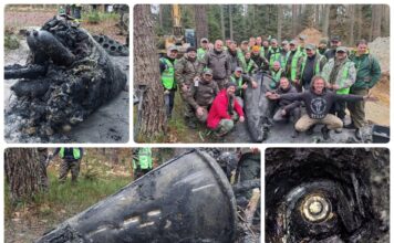 Fragmenty rakiety V-2 z czasów II wojny światowej odkryte na Podkarpaciu! (GALERIA) Rakieta V-2 odkryta we wsi Blizna na Podkarpaciu