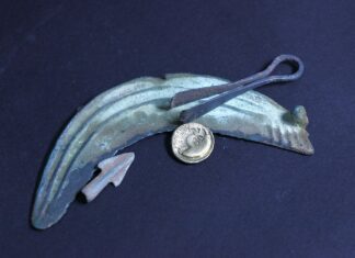 Skarb, złote monety i artefakty z brązu – znaleziska poszukiwaczy trafiły do muzeum Stater celtycki typu Krakowskiego i sierp z brązu