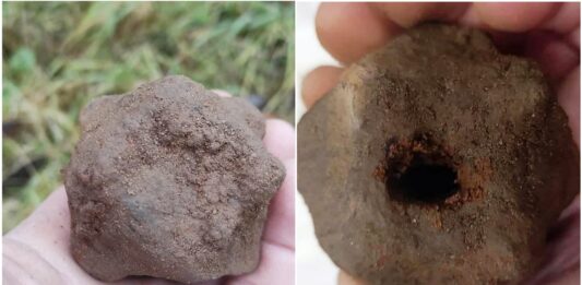 Średniowieczna broń odnaleziona w okolicach Gietrzwałdu! (GALERIA) Odnaleziona głowica buławy