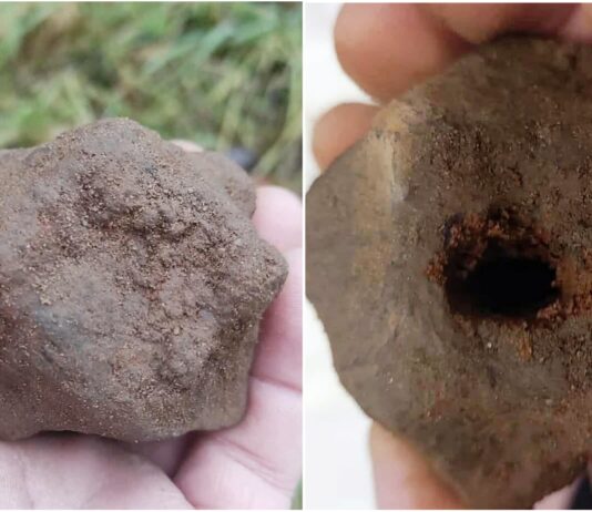 Średniowieczna broń odnaleziona w okolicach Gietrzwałdu! (GALERIA) Odnaleziona głowica buławy