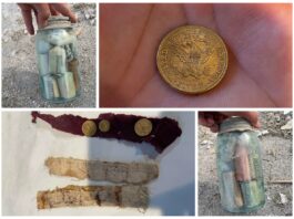 Słoiki z monetami odkryte w kamiennym murze (GALERIA) Słoiki pełne monet