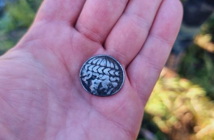Odkryli niezwykłą celtycką srebrną monetę sprzed 2200 lat! (GALERIA) Celtycka srebrna moneta fot. ŚGE
