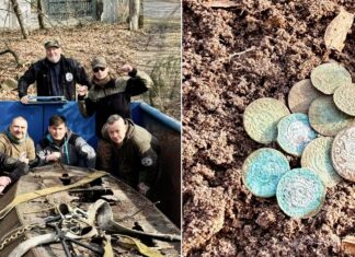 Dwa dni owocnych poszukiwań – łódź saperska oraz inne historyczne przedmioty (GALERIA) Znaleziska- Stowarzyszenie Historyczno-Poszukiwawcze Nadwiślańskie Urzecze