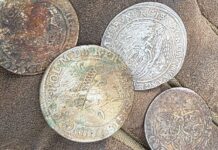 Kolejny depozyt srebrnych monet w Puszczy Bydgoskiej! (GALERIA) depozyt monet Grupa Weles