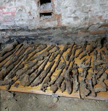 Militarne odkrycie w piwnicach remontowanego budynku (GALERIA) odnalezione składowisko