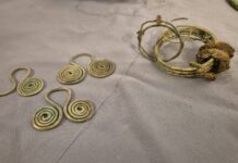 Skarb sprzed kilku tysięcy lat odkryty nad Pilicą (GALERIA) elementy znalezionego skarbu