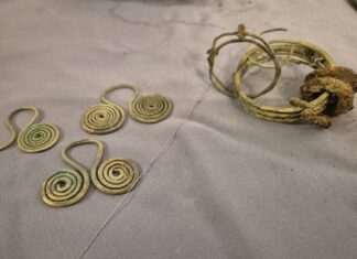 Skarb sprzed kilku tysięcy lat odkryty nad Pilicą (GALERIA) elementy znalezionego skarbu